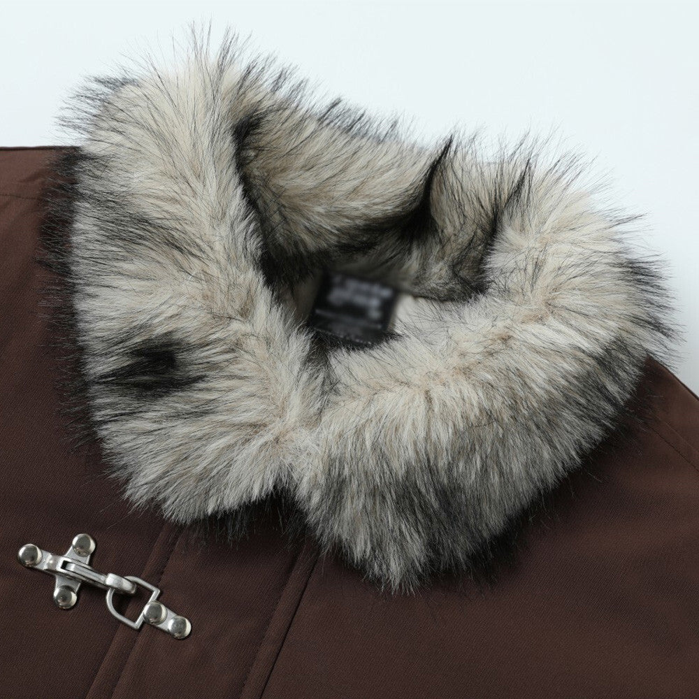 High collar cotton clothing