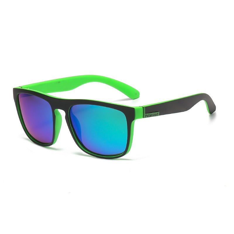 Square frame polarized glasses colorful outdoor sports sunglasses men polarized sunglasses