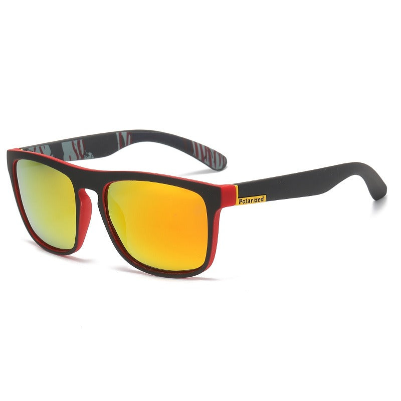 Square frame polarized glasses colorful outdoor sports sunglasses men polarized sunglasses