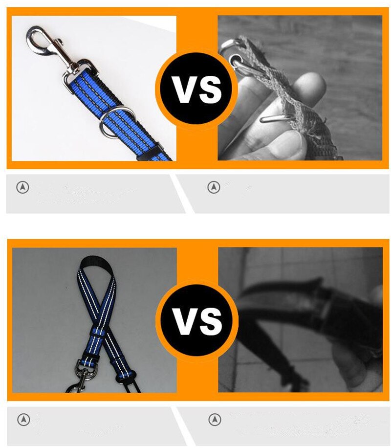 Reflective pet seat belt nylon dog traction rope keep pet's safety in car dog car seat belts high quality B43