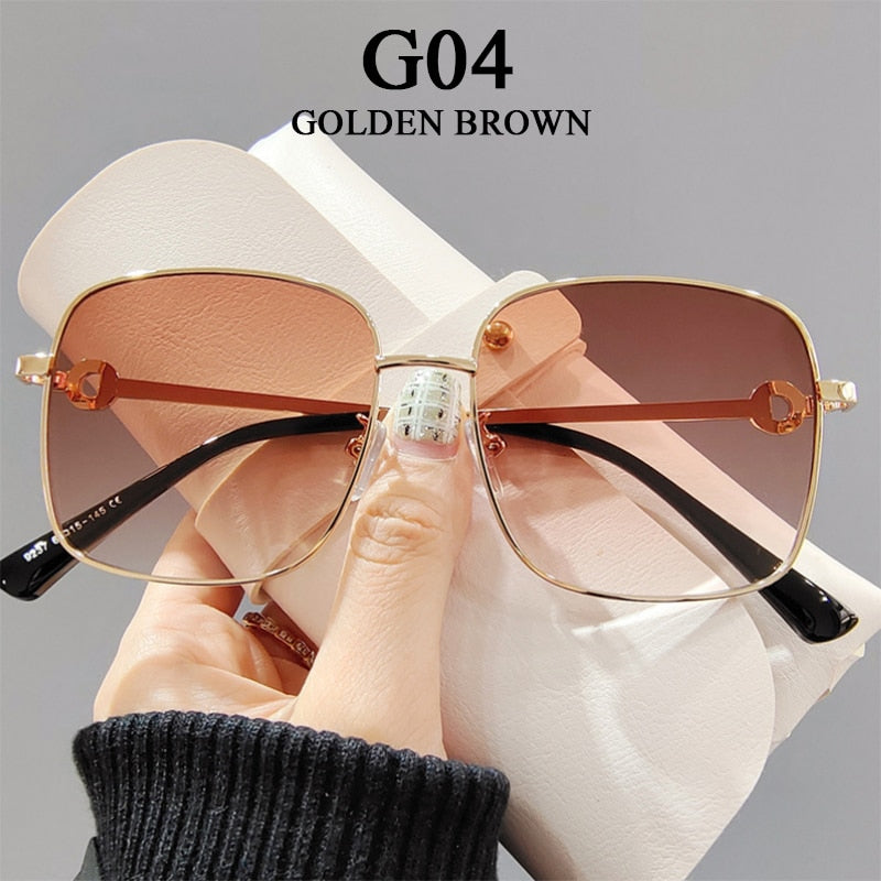 Fashion Square Sunglasses Women Luxury UV400 Shades For Glasses Sunshades Decorativos Sunglasses