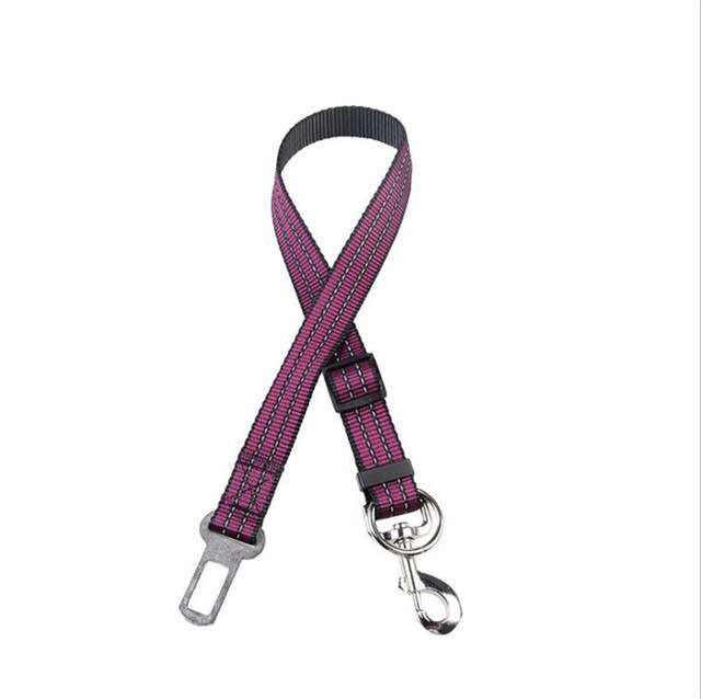 Reflective pet seat belt nylon dog traction rope keep pet's safety in car dog car seat belts high quality B43