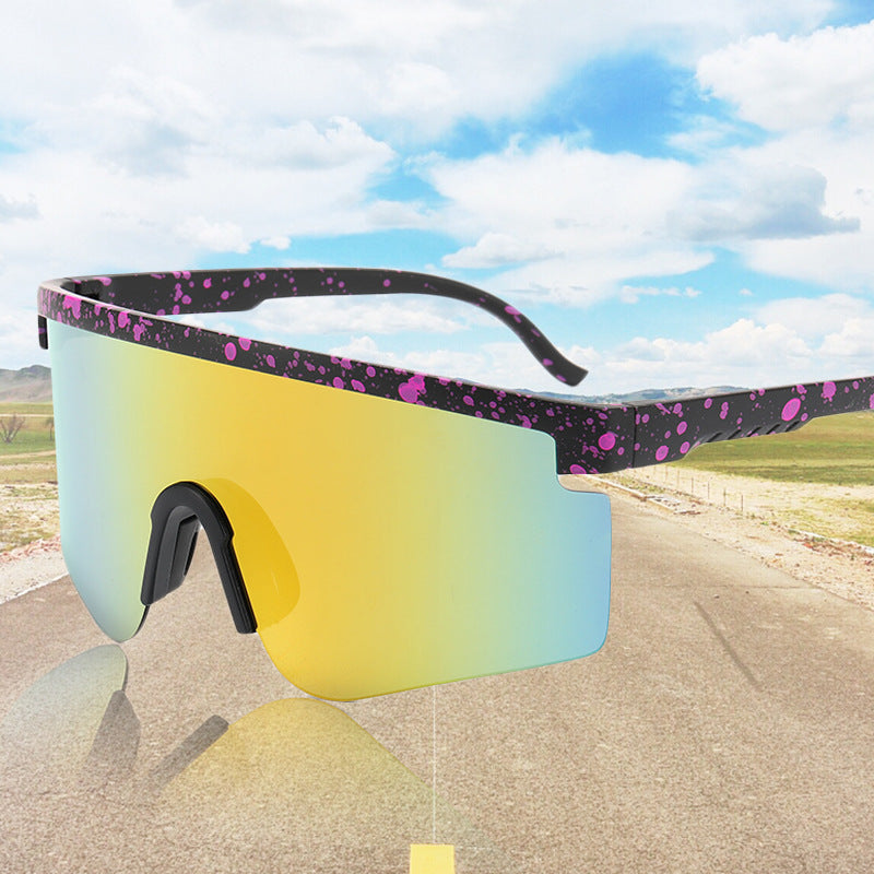 New Outdoor Large Frame Siamese Men's Sunglasses Sports Riding Sunglasses Women's Sunglasses 9322