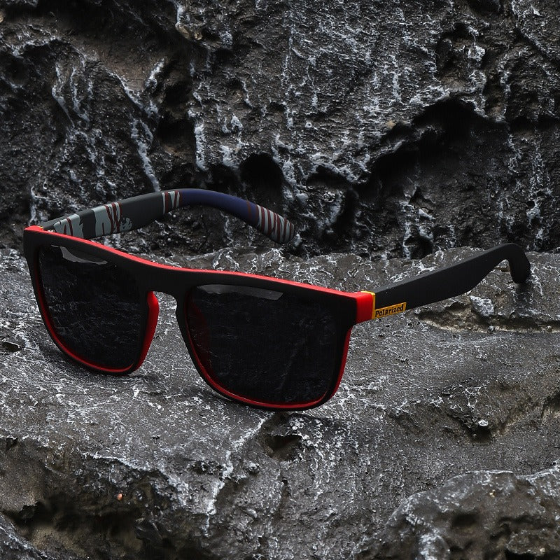 Square frame polarized glasses colorful outdoor sports sunglasses men polarized sunglasses