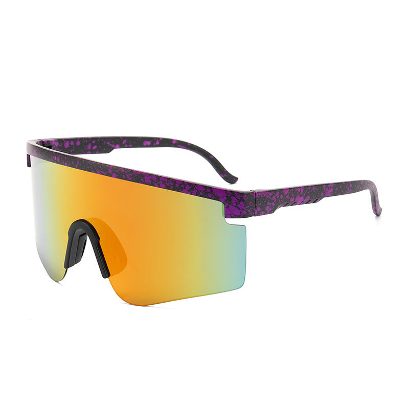 New Outdoor Large Frame Siamese Men's Sunglasses Sports Riding Sunglasses Women's Sunglasses 9322