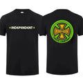 Casual Independent Skateboard Set Wear Men's T-shirt Sp