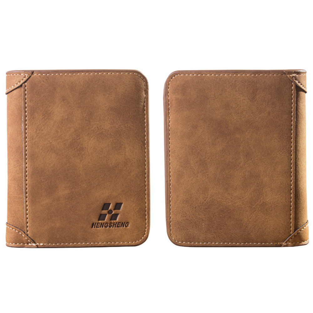 Mens Luxury Soft Business Leather Bifold Wallet Credit Card Holder Purse