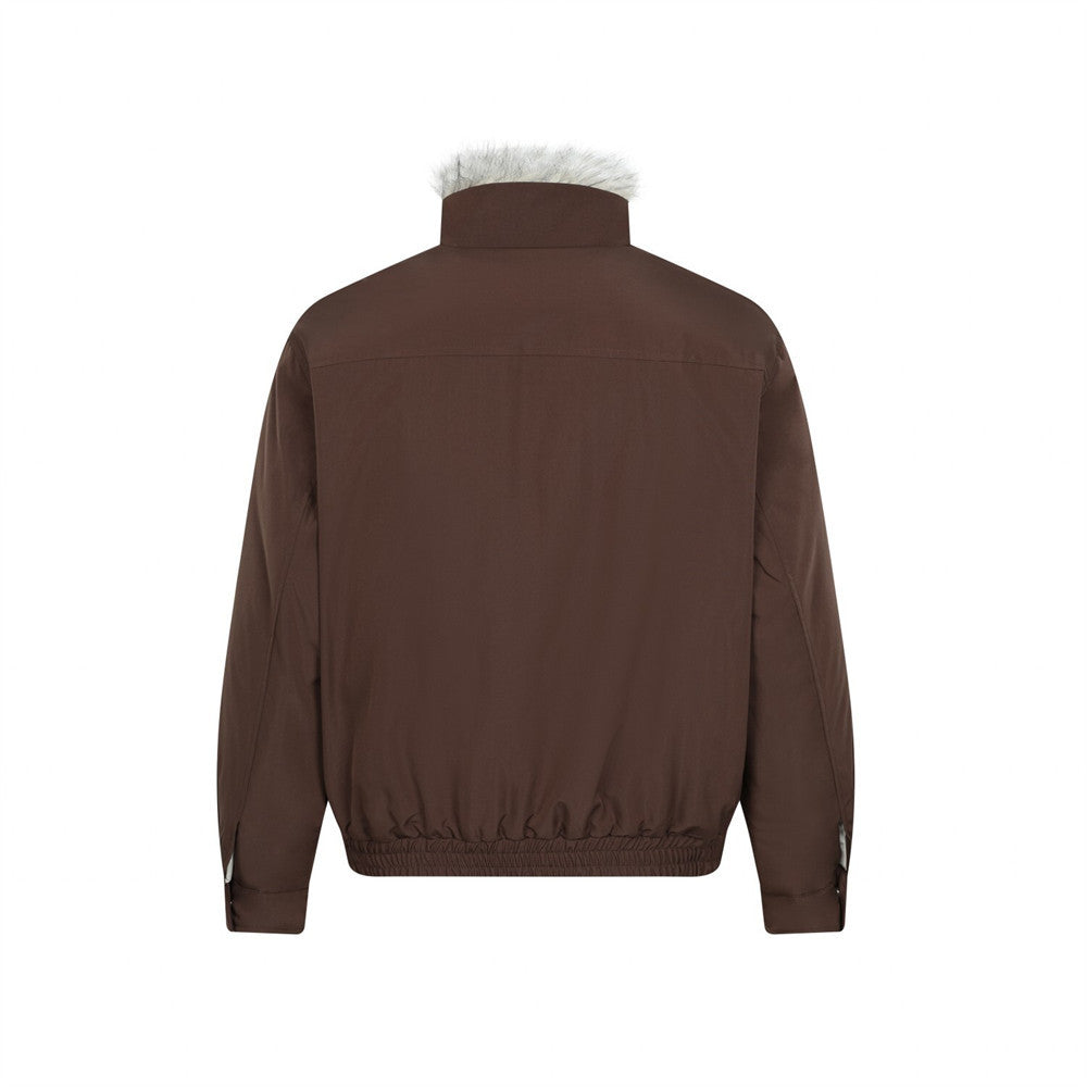 High collar cotton clothing