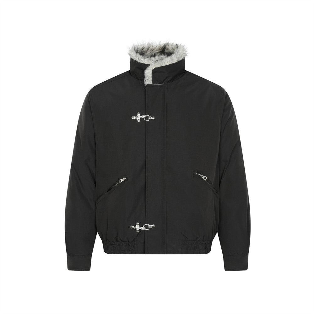 High collar cotton clothing