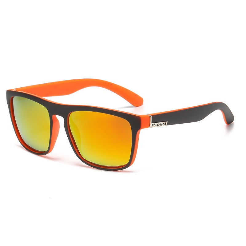 Square frame polarized glasses colorful outdoor sports sunglasses men polarized sunglasses