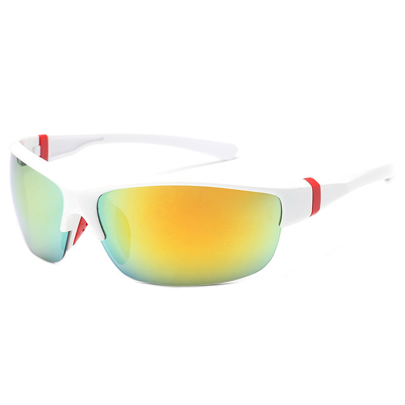 New Sunglasses Men's Outdoor Sports Glasses Riding Windproof Sunglasses 8222 Sunglasses Female PC Explosion-proof