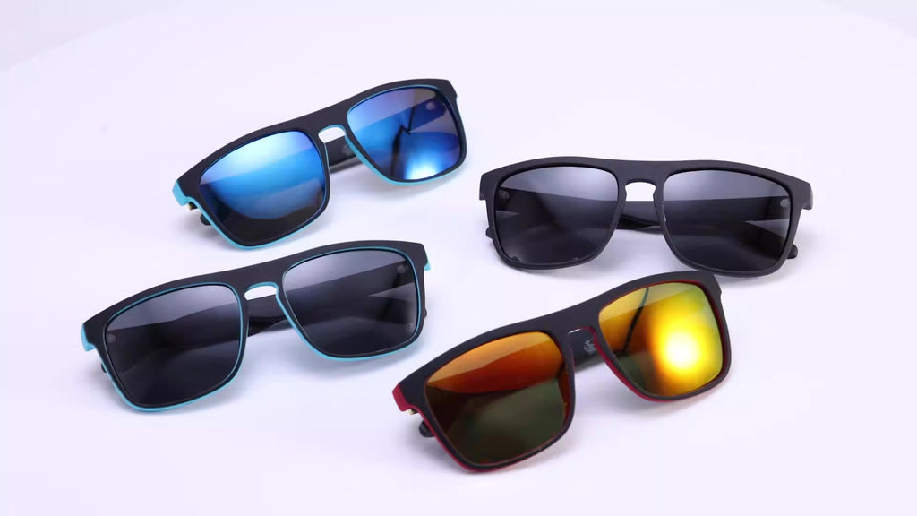 Square frame polarized glasses colorful outdoor sports sunglasses men polarized sunglasses