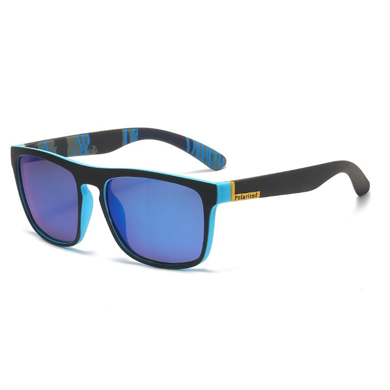 Square frame polarized glasses colorful outdoor sports sunglasses men polarized sunglasses